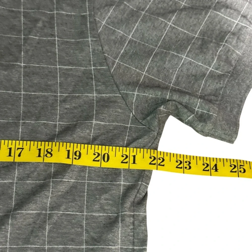 Polo Ralph Lauren Shirt Mens Medium Gray Window Paine Short Sleeve Y2K